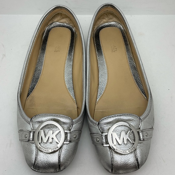 ✨Michael Kors Fulton Moccasin Metallic Silver - Picture 2 of 7